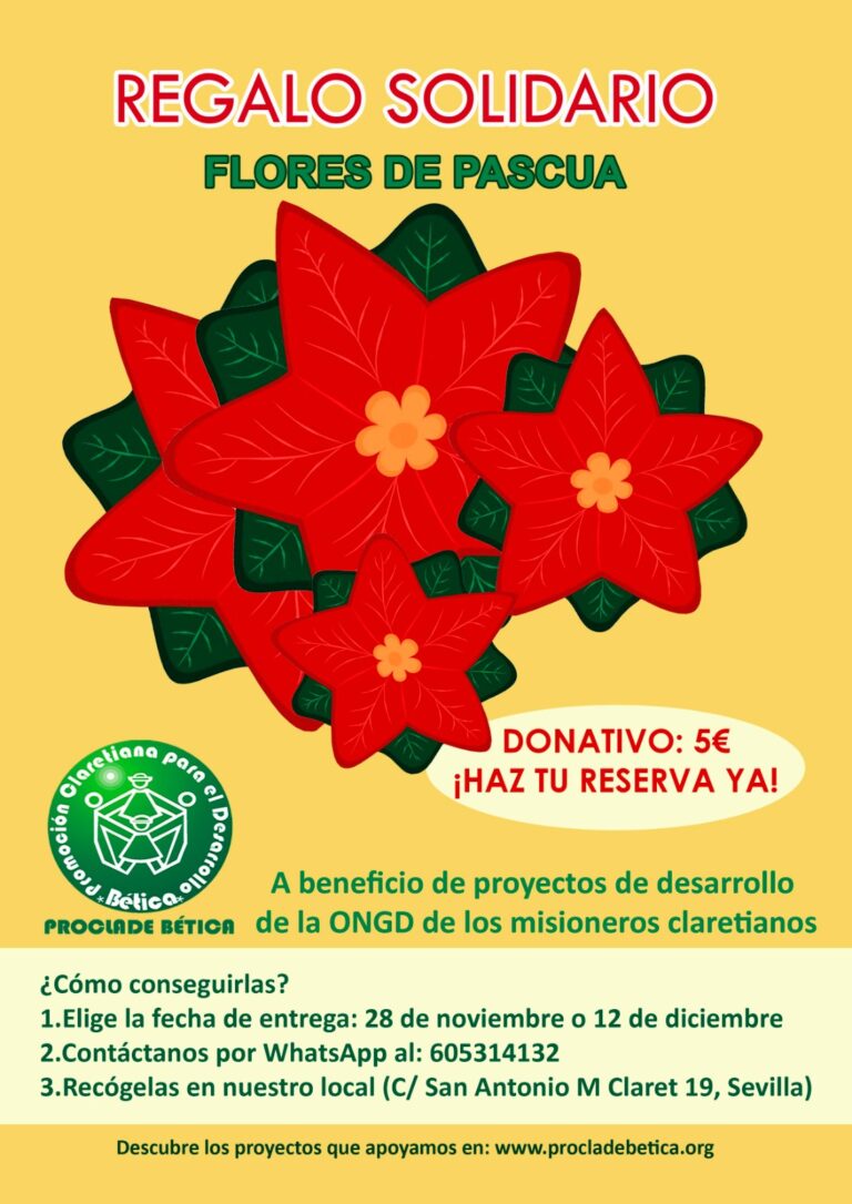 REGALO SOLIDARIO :FLORES DE PASCUA